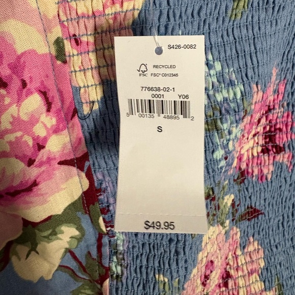 NWT Gap Linen-Blend Tie-Strap Cami - Picture 5 of 5